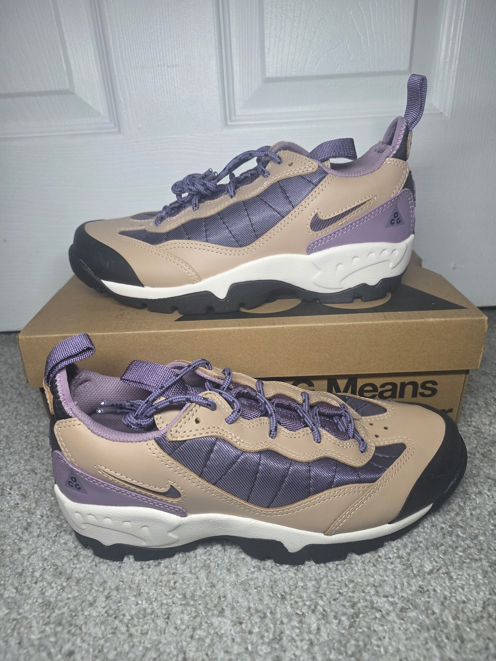 Nike ACG Air Mada Vachetta Tan Night Purple DQ5499-200 Mens Size 8 Women’s 9.5